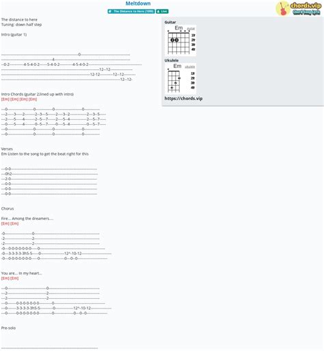 meltdown tab|MELTDOWN Chords .